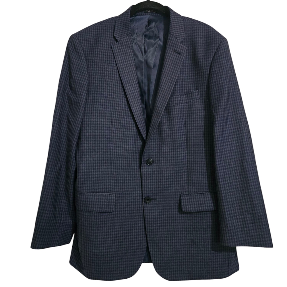 John Varvatos USA‎ Wool Sports Coat Blue Checkered Size 42R
